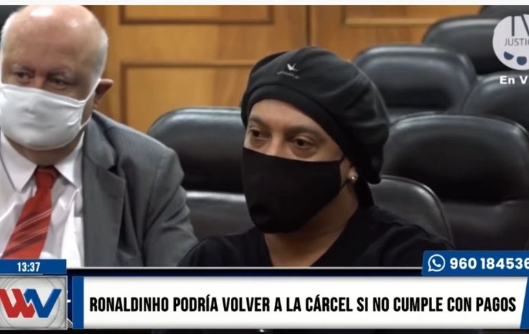 Ronaldinho podría volver a la cárcel por no cumplir con pagos pendientes a su exesposa