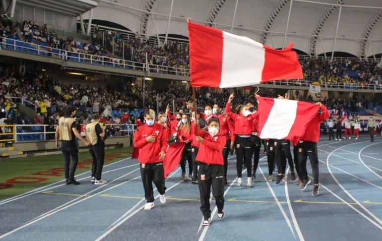 Portada: Delegación peruana desfiló en la inauguración de los Juegos Panamericanos Junior Cali