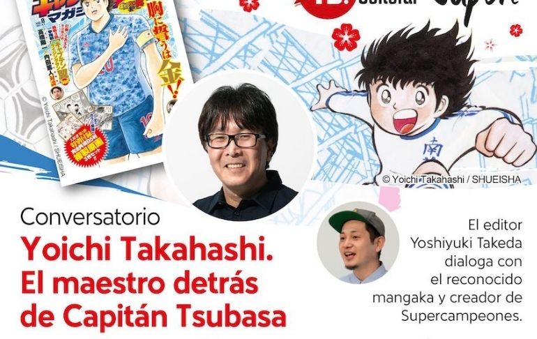 Semana Cultural del Japón: Este martes se realizará conversatorio virtual con el mangaka Yoichi Takahashi, creador de Supercampeones