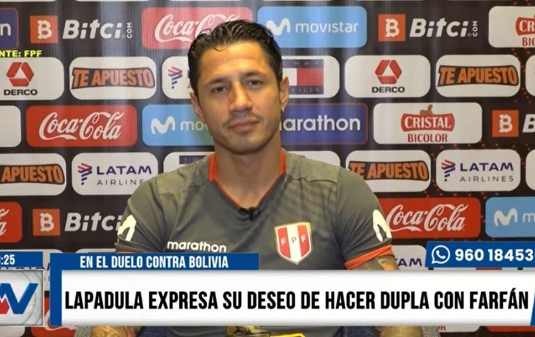 Portada: Gianluca Lapadula se ilusiona con hacer dupla con Jefferson Farfán para el partido contra Bolivia [VIDEO]