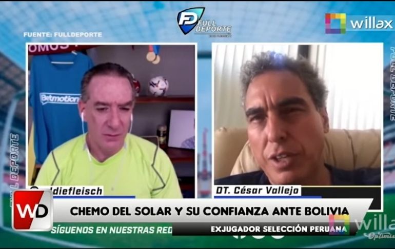 Chemo del Solar señala que Perú ya no puede ceder puntos: "A Bolivia hay que ganarle sí o sí"