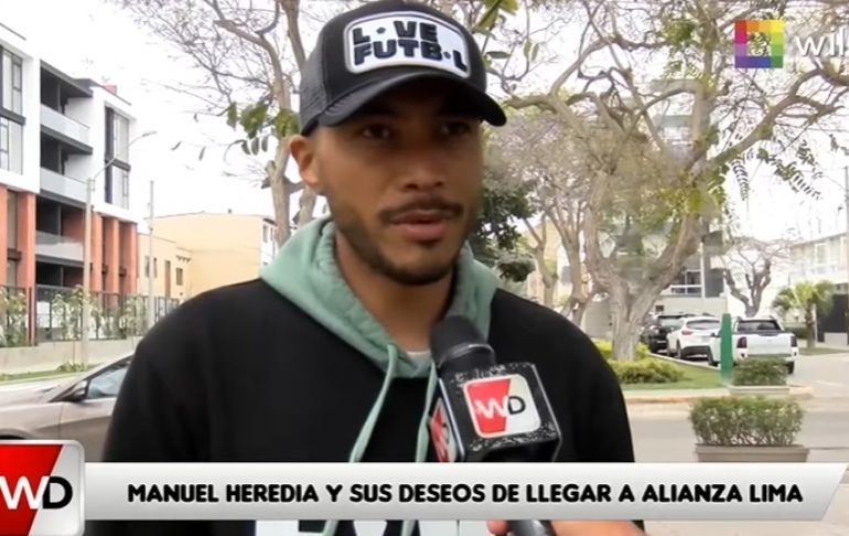 Portada: Manuel Heredia y sus deseos de llegar a Alianza Lima: "La idea es poder volver"