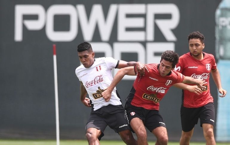 Portada: Selección Peruana entrena por tercer día con presencia de los sparrings Sub 20