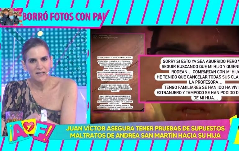 Gigi Mitre quedó en shock al escuchar audio de Andrea San Martín