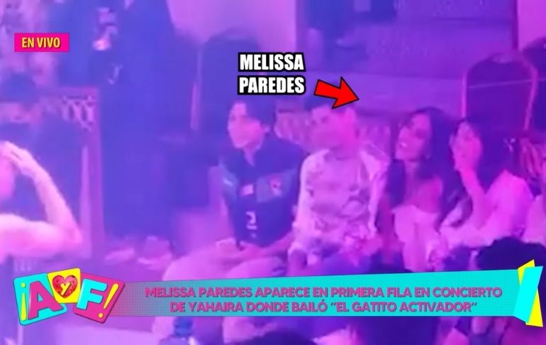 Melissa Paredes le cantó “Amor Prohibido” a Anthony Aranda en show de Yahaira