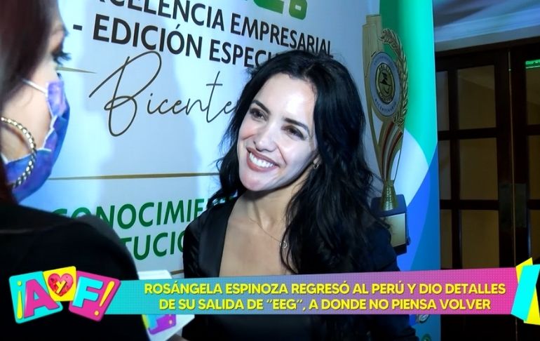 Rosángela Espinoza a Luciana Fuster: "No hagas lo que no quieres que te hagan"