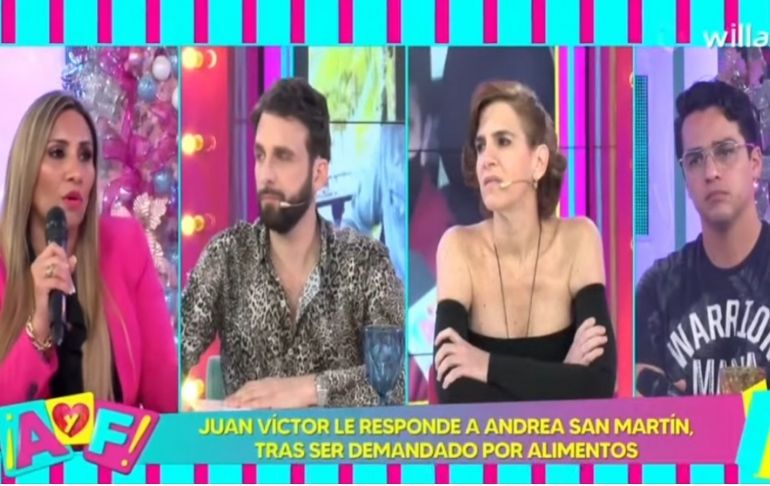 Juan Víctor desea obtener la tenencia total de la hija que tiene con Andrea San Martín