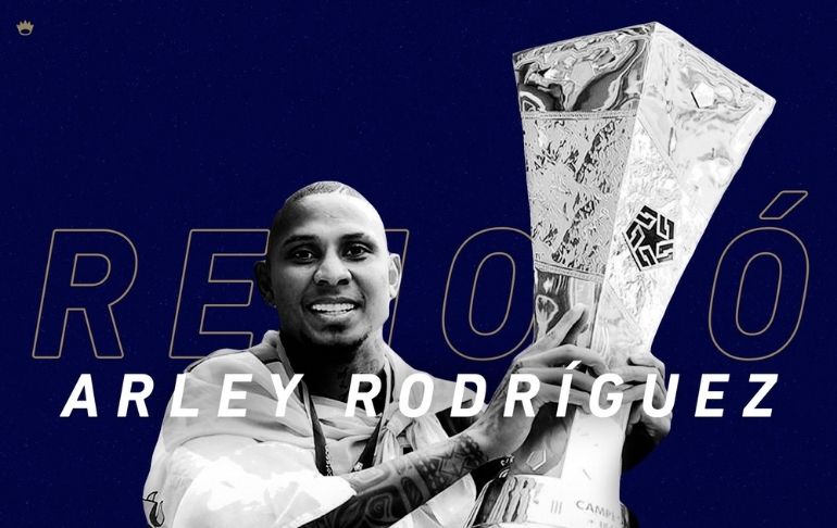 Alianza Lima anunció la renovación de Arley Rodríguez para todo el 2022