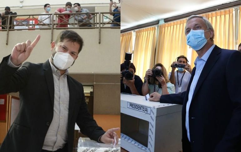 Portada: Elecciones Chile 2021: Gabriel Boric y José Antonio Kast ya emitieron su voto
