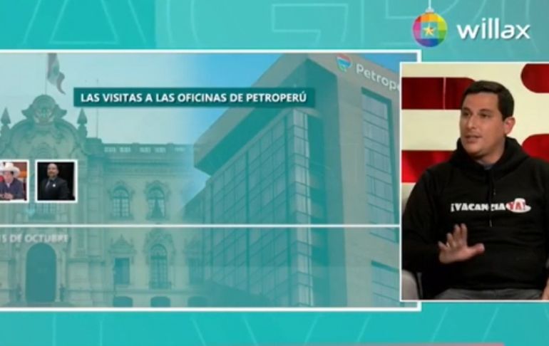 Portada: César Combina: "En Palacio de Gobierno funciona una organización criminal dedicada al tráfico de influencias"