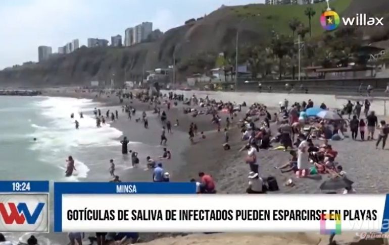 COVID-19: Gotículas de saliva de infectados pueden esparcirse en playas