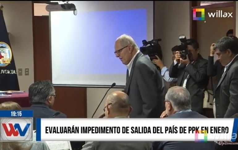 PPK: Evaluarán impedimento de salida del país del expresidente en enero