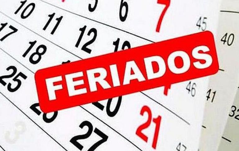 Portada: Feriado largo: Los días 24, 27, 31 de diciembre y 3 de enero del 2022 serán días no laborables