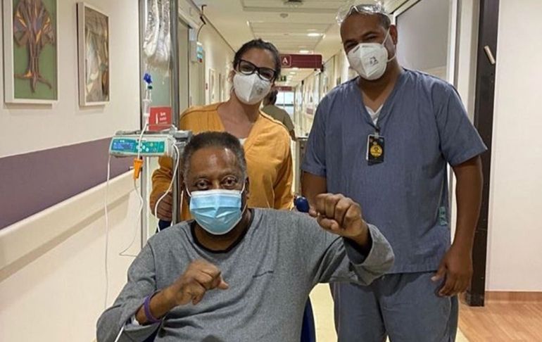 Pelé recibió el alta médica y continuará su tratamiento del tumor de colon