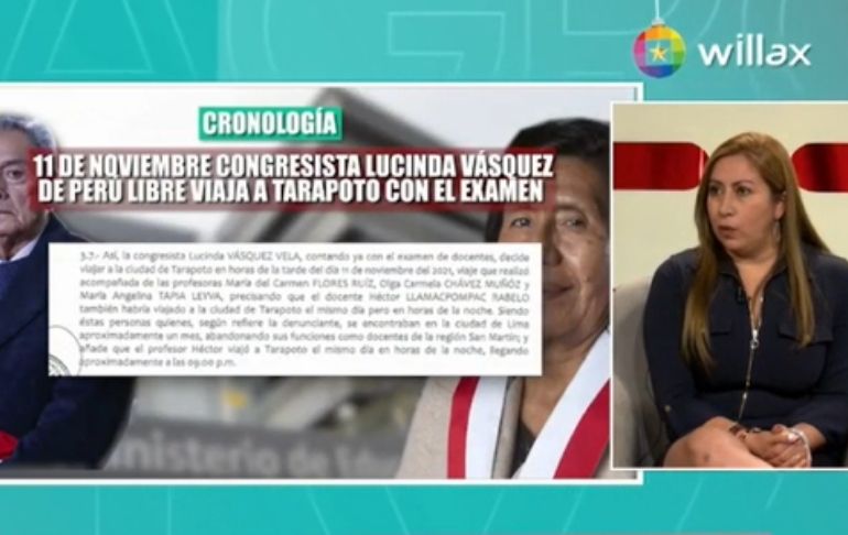 Portada: Katherine Ampuero sobre filtración de prueba docente: "Más allá delitos de corrupción también veo una banda criminal"