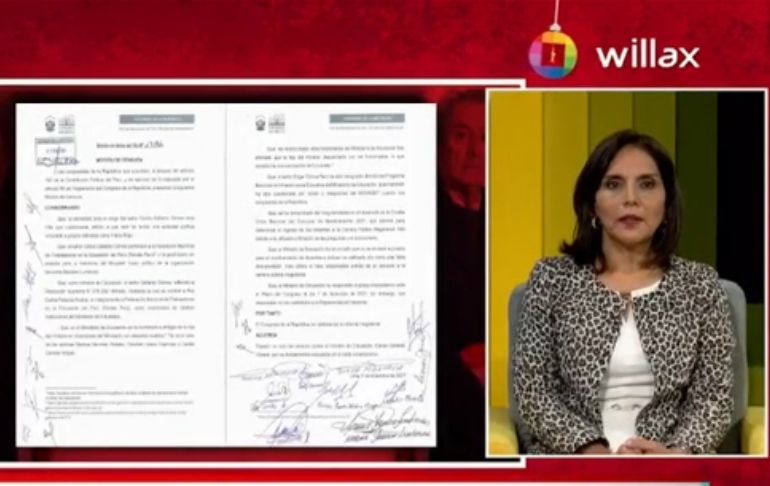 Patricia Juárez sobre Carlos Gallardo: "Ya debería dar un paso al costado de manera inmediata"