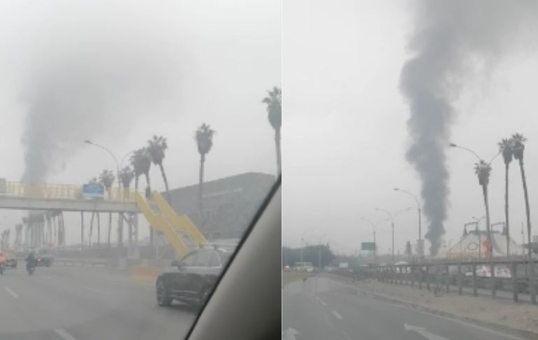 Portada: Un bus de transporte público se incendió en la avenida Javier Prado