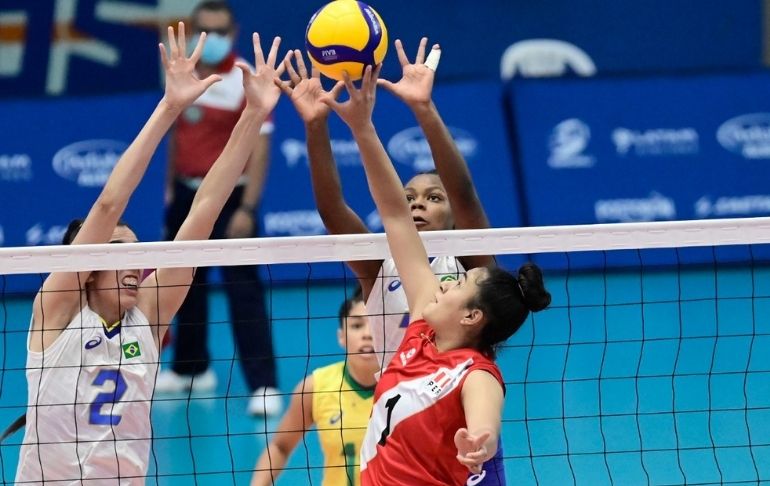 Perú cayó por 2-3 ante Brasil en la final de vóley en los Panamericanos Junior 2021