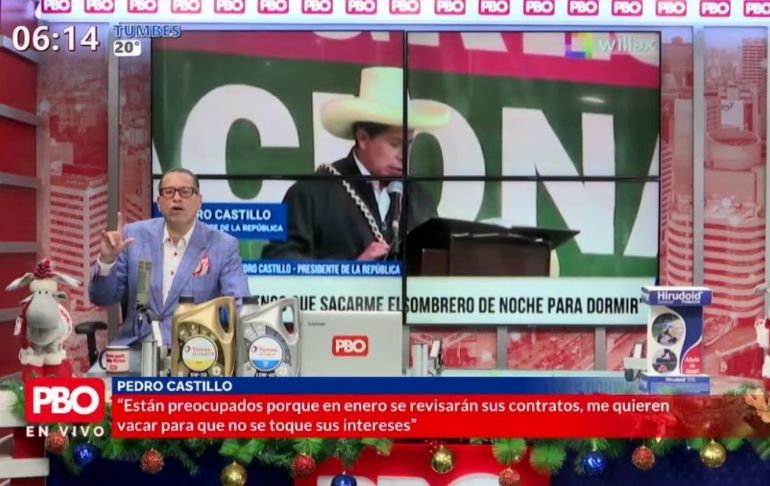 Phillip Butters sobre Pedro Castillo: "Todo el Perú sabe que él no vive en Breña"