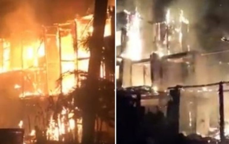 Piura: dos menores fallecieron en un incendio que consumió hotel en Máncora