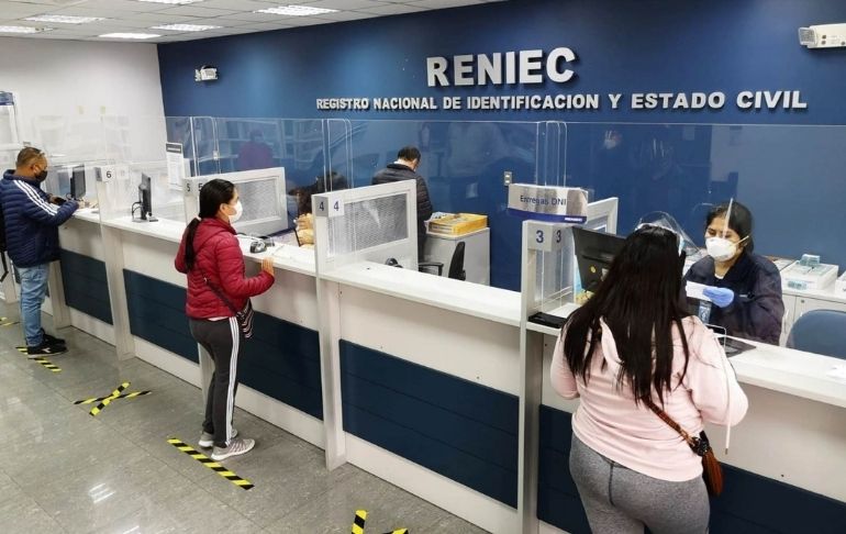 Portada: Reniec extenderá horario de atención en sus oficinas el 29 y 30 de diciembre