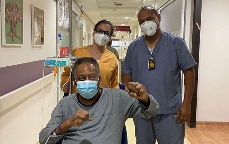 Portada: Pelé internado de nuevo en Sao Paulo para seguir tratamiento contra tumor en el colon