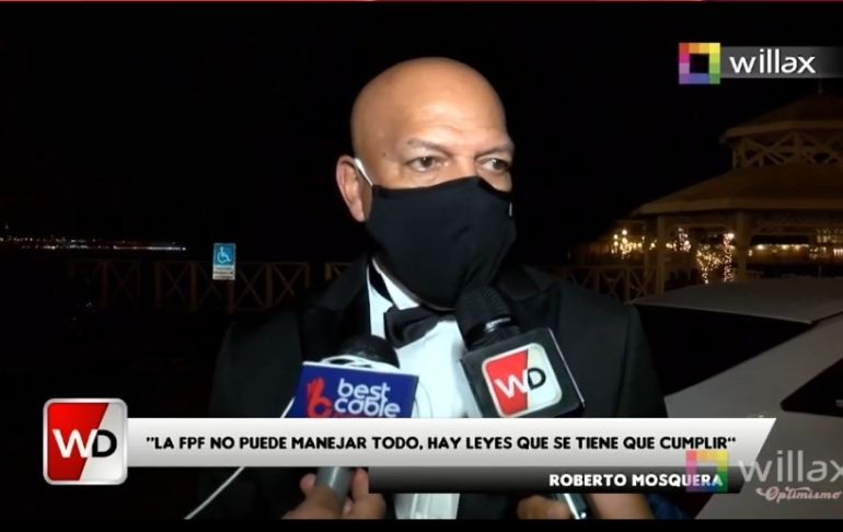 Roberto Mosquera: “La FPF no puede manejar todo, hay leyes que se tienen que cumplir” [VIDEO]