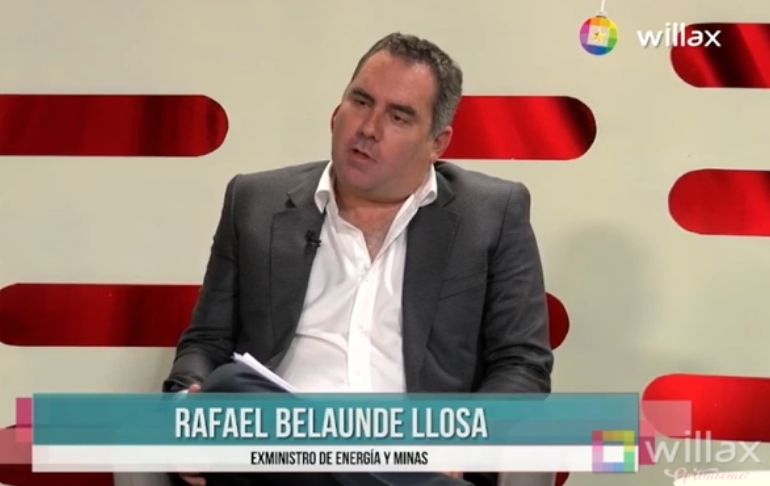 Rafael Belaúnde: "Están desarrollando una línea política ideológica que es eliminar la minería como una actividad económica"