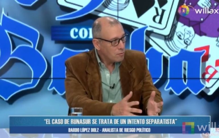 Portada: Dardo López-Dolz: "Estamos hablando de traición a la patria con Runasur"