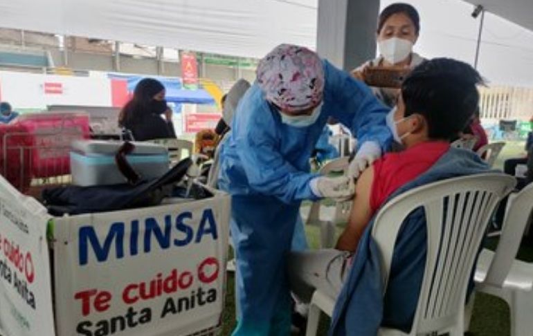 Minsa: Perú aplicó hasta hoy más de 43.4 millones de dosis de vacuna COVID-19