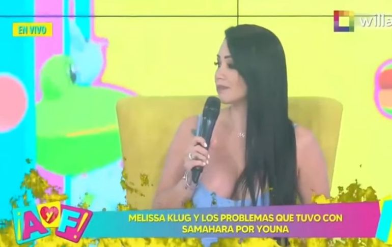 Melissa Klug sobre Youna, pareja de Samahara: "Él intenta llevar la fiesta en paz"