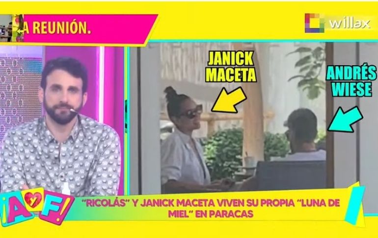 Portada: Rodrigo González sobre Janick Maceta y Andrés Wiese: "Ella ya está advertida"