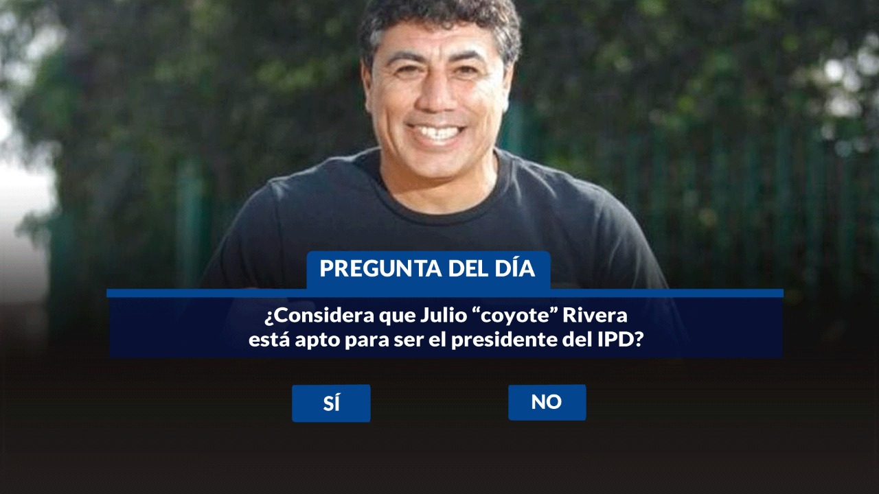 Encuesta Willax: ¿Considera que Julio “Coyote” Rivera está apto para ser el presidente del IPD?