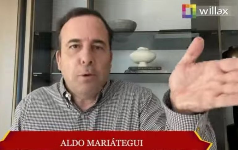 A. Mariátegui: "La señora Ledesma quiere meterse a la política"