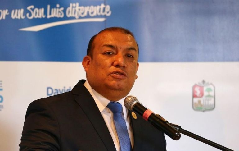 JNE confirma la vacancia de alcalde de San Luis, David Rojas