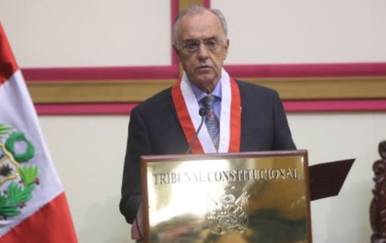 Augusto Ferrero Costa jurará este miércoles como nuevo presidente del TC