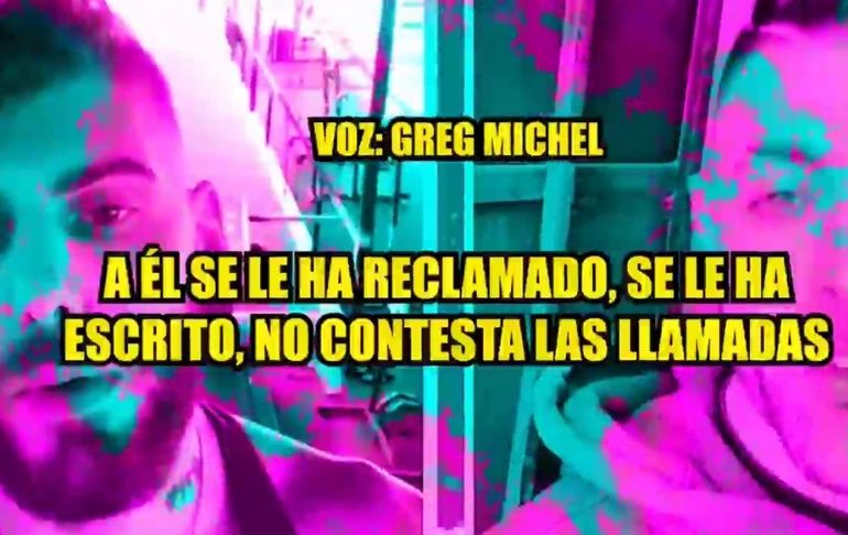 Greg Michel acusa a Sebastián Lizarzaburu de quedarse con dinero donado: "No contesta las llamadas"