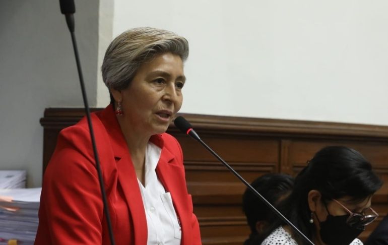 Portada: Congresista María Agüero, de Perú Libre, dio positivo a la COVID-19