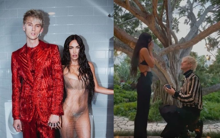 Portada: Megan Fox y Machine Gun Kelly anunciaron su compromiso | VIDEO