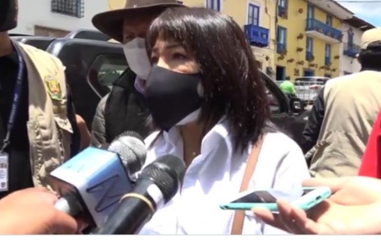 Mirtha Vásquez tras su llegada a Cusco: "Hemos venido a instalar una mesa técnica para trabajar el tema agrario"