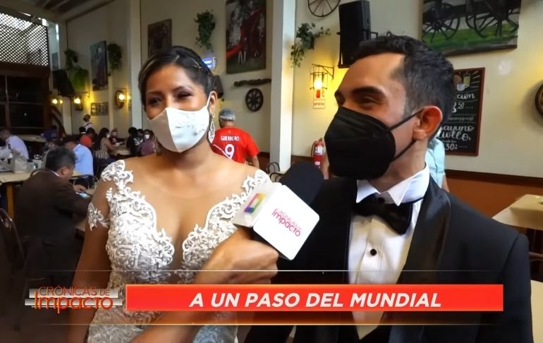 ¡La cábala de Gareca! Novia aparece en la previa de Perú - Colombia | VIDEO