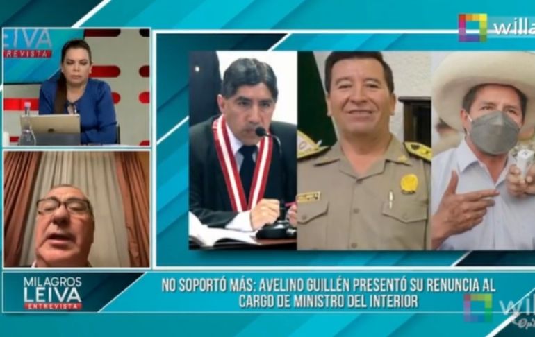 Portada: Óscar Valdés: "Pedro Castillo se está caracterizando por manosear las instituciones"