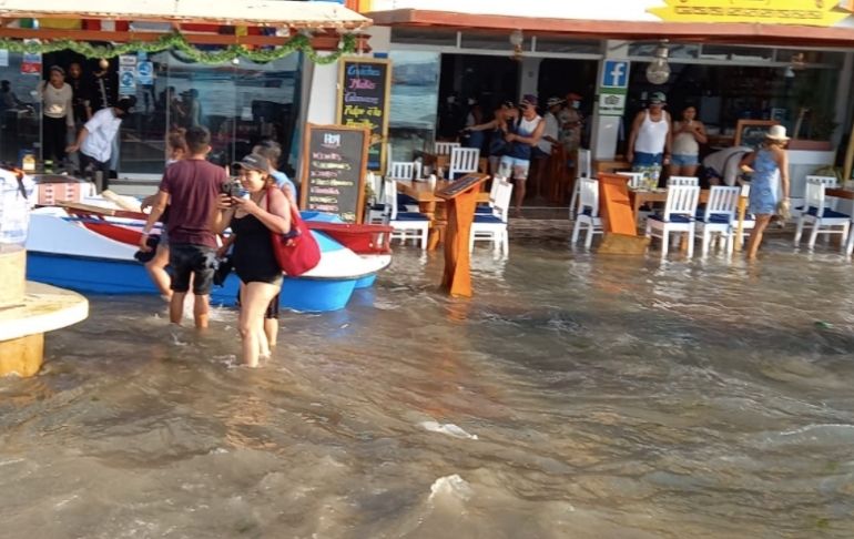 Portada: Centro Nacional de Alerta de Tsunamis de la Marina: "Hay variaciones en el nivel del mar"