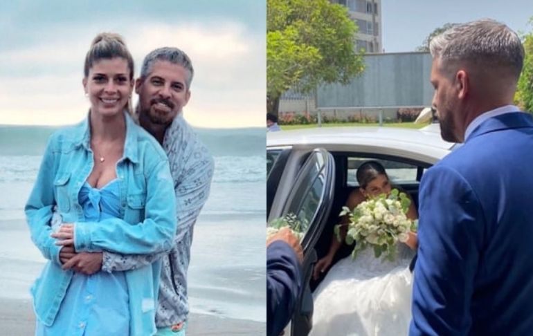 Pedro Moral, ex de Sheyla Rojas, se casó por religioso | VIDEO