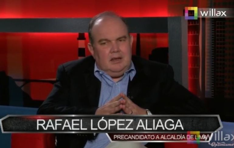 Portada: Rafael López Aliaga: "Castañeda pasa a la historia como el mejor alcalde de Lima"