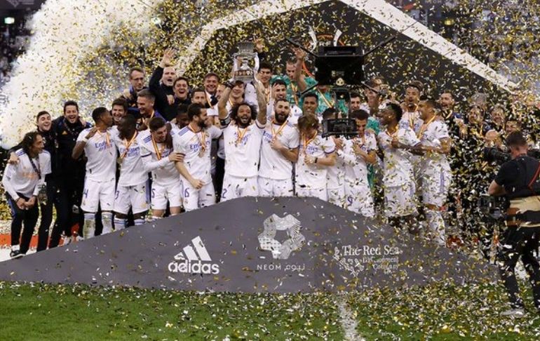 Real Madrid se coronó campeón de la Supercopa de España tras vencer 2-0 al Athletic Club