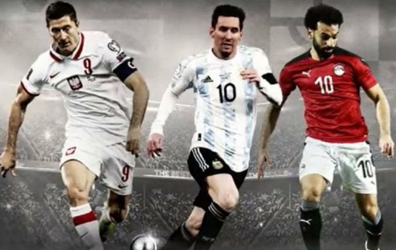 Premio "The Best": Lewandowski, Salah y Messi finalistas al mejor jugador del año