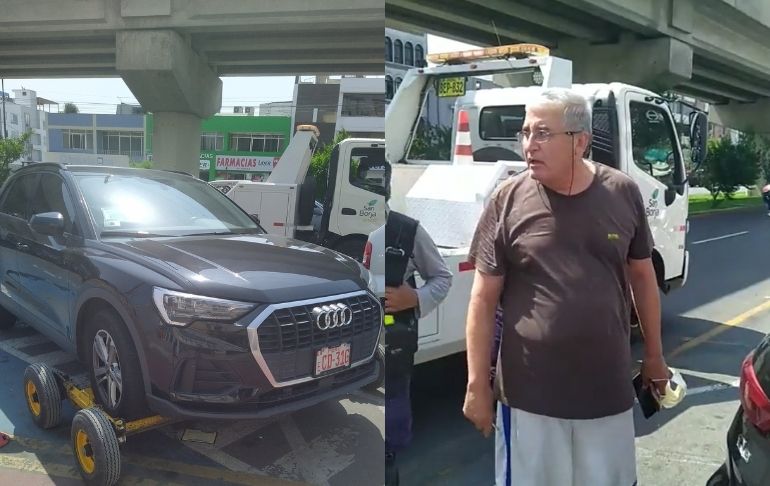 Portada: Embajador habría agredido a personal de serenazgo tras estacionarse en zona para discapacitados | VIDEO