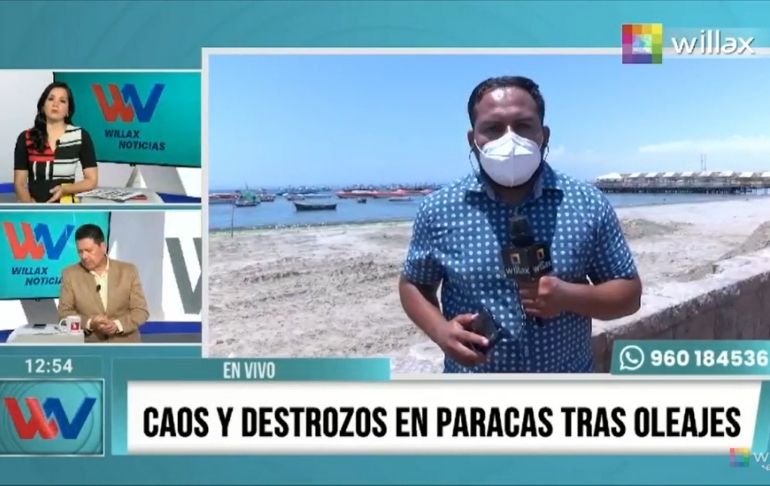 Caos y destrozos en Paracas tras oleajes