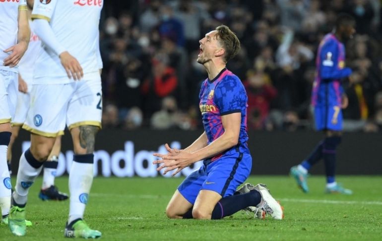 Europa League: Barcelona empató 1-1 con el Nápoles en el Camp Nou